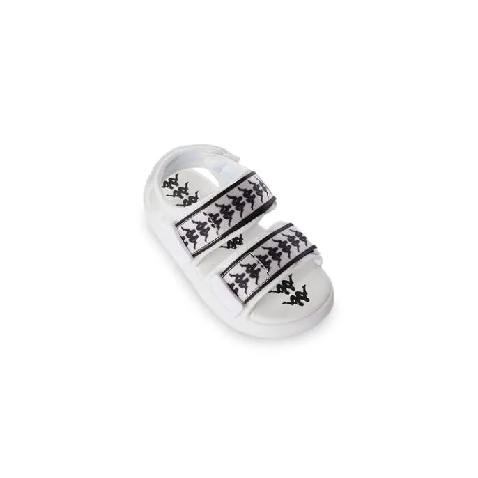 222 Banda Aster 7 Kids Sandals 8211 White Black KidsFootwear Kappa Sandals