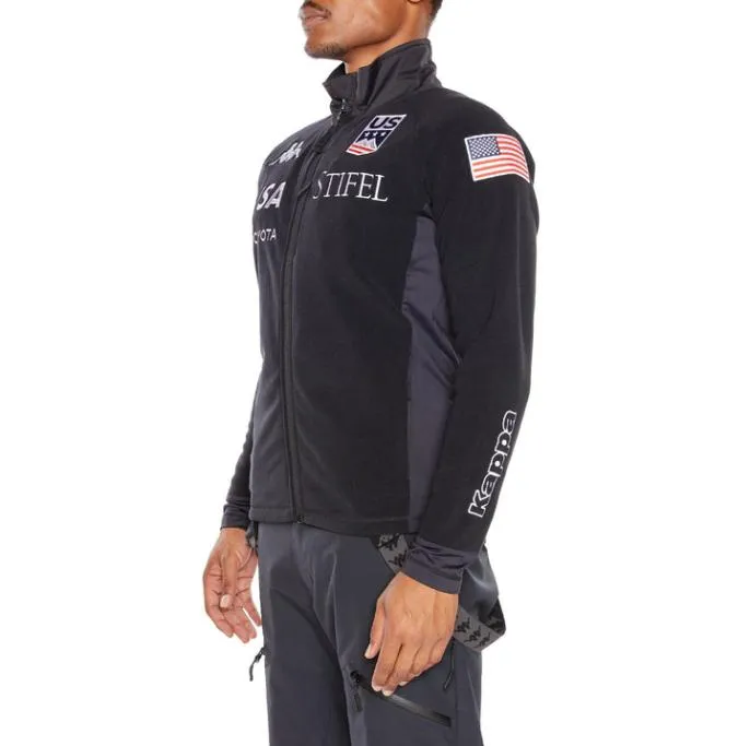 6Cento 687 US Fleece Jacket 8211 Navy Navy Men Kappa Jackets
