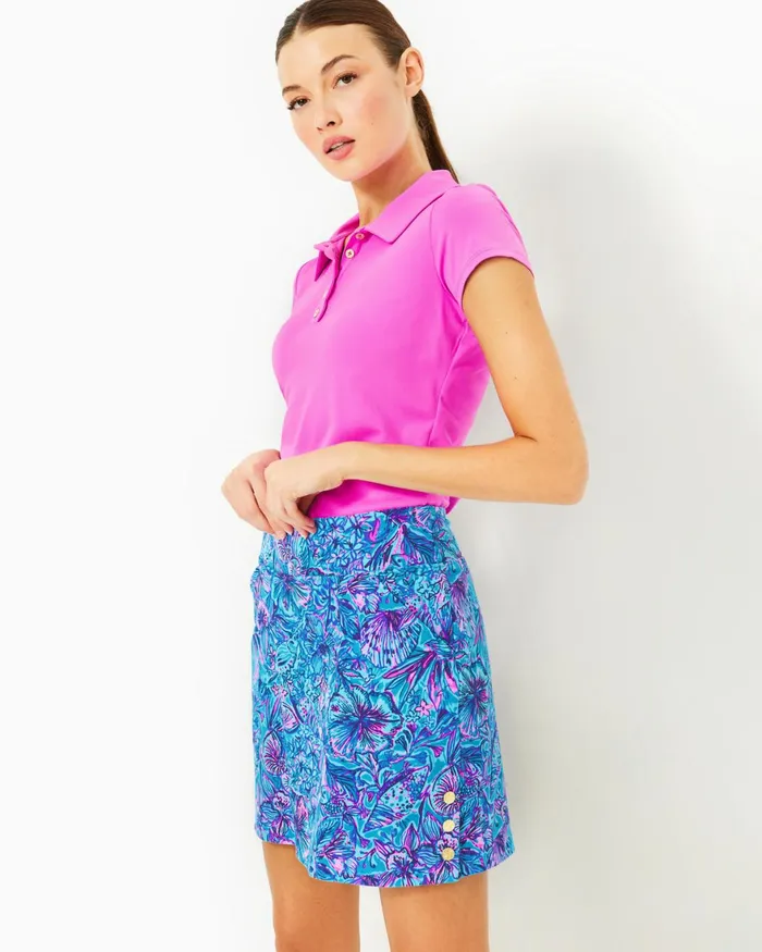 Activewear Women Lilly Pulitzer UPF 50 Luxletic Monica Side Snap Skort Breakwater Blue Shells N Bells Golf Activewear Women Lilly Pulitzer UPF 50 Luxletic Monica Side Snap Skort Breakwater Blue Shells N Bells Golf