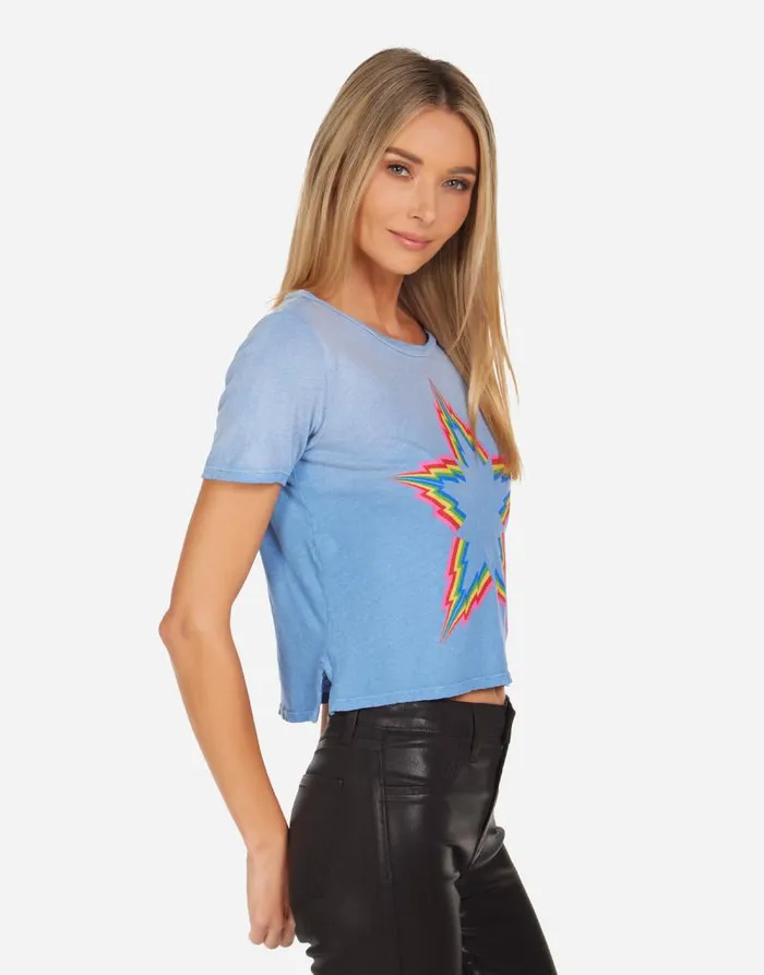 Adeline Rainbow Lightning Star Riptide Ombre Women Lauren Moshi Short Sleeve