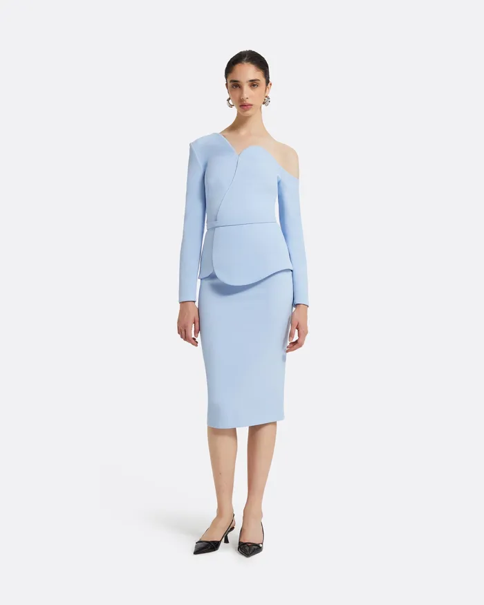 Adil Pale Blue Top Pale Blue Women Tops Safiyaa