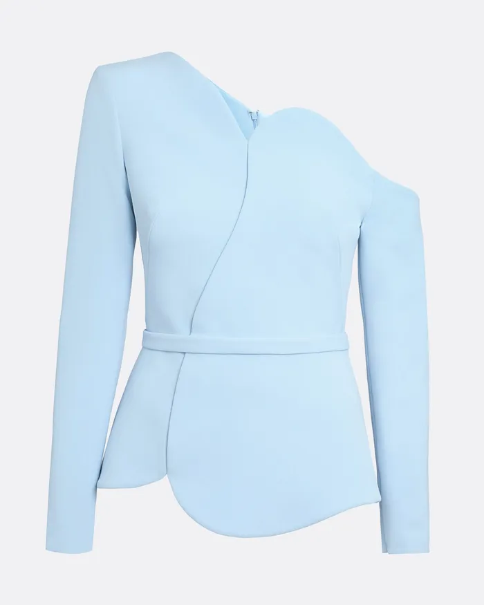 Adil Pale Blue Top Pale Blue Women Tops Safiyaa