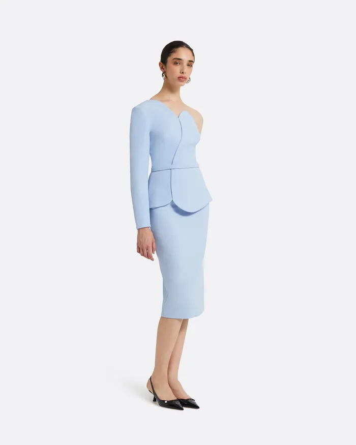 Adil Pale Blue Top Pale Blue Women Tops Safiyaa