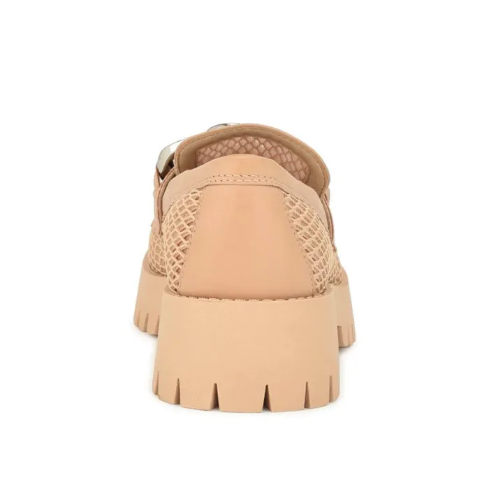 Afer Mesh Lugsole Loafers Natural Women Nine West Flats Afer Mesh Lugsole Loafers Natural Women Nine West Flats