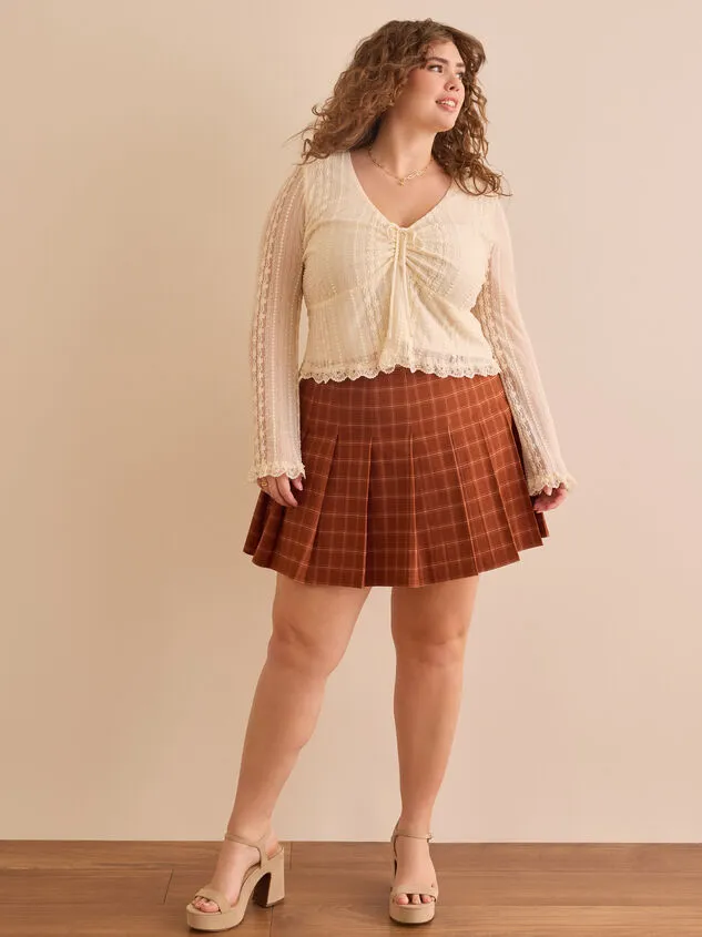 Agnes Plaid Skort Navymulti Women Altar039d State Bottoms