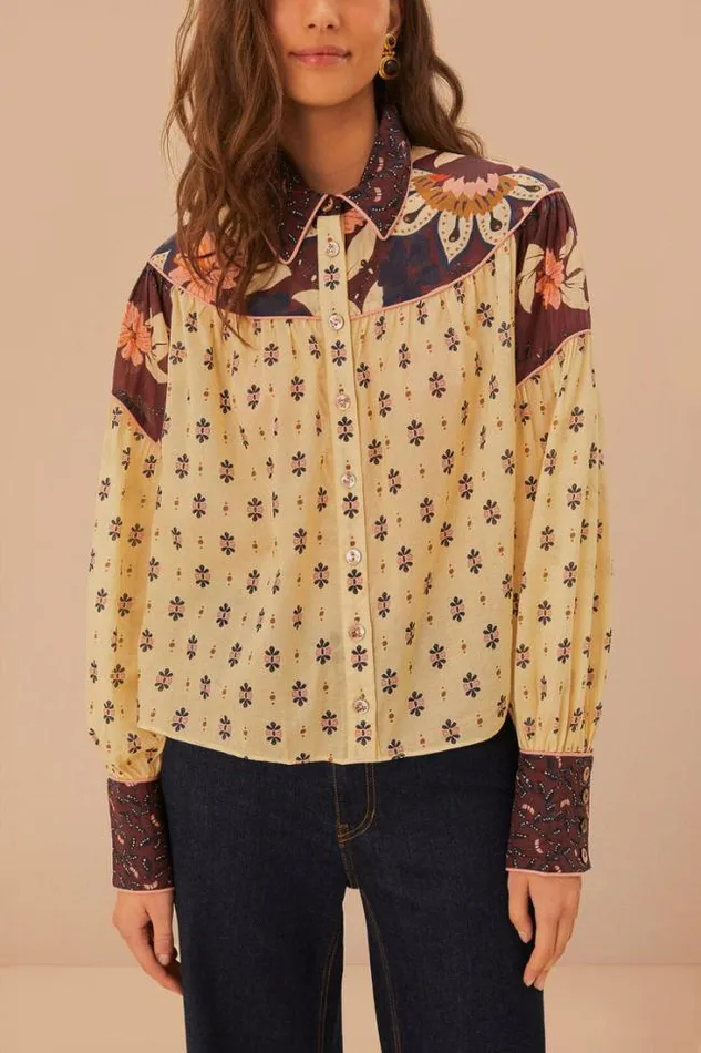 Ainika Chill Burgundy Blouse Women FARM Rio Blouses