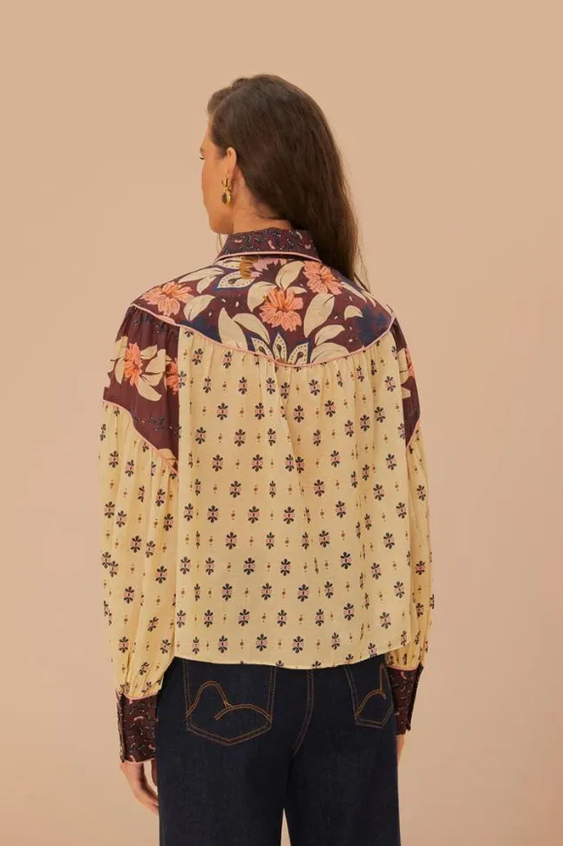 Ainika Chill Burgundy Blouse Women FARM Rio Blouses