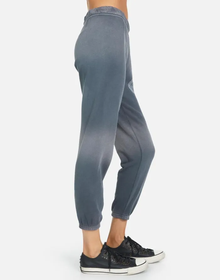 Alana Moshi Ride Faded Graphite Women Lauren Moshi Crop Sweatpants