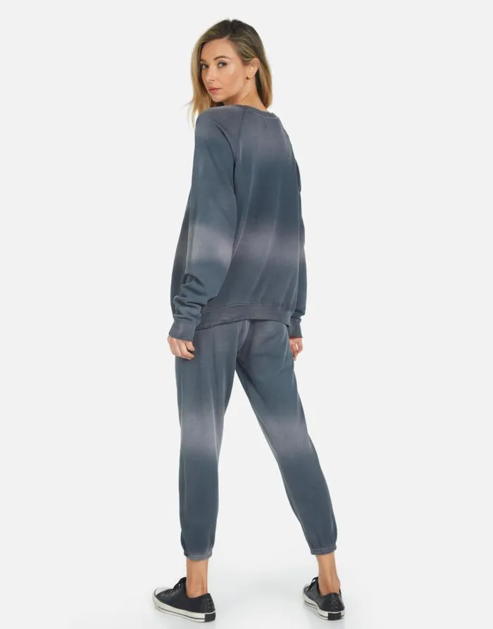 Alana Moshi Ride Faded Graphite Women Lauren Moshi Crop Sweatpants