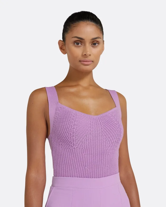 Amal Lupine Crochet Top Lupine Knitwear Safiyaa Women
