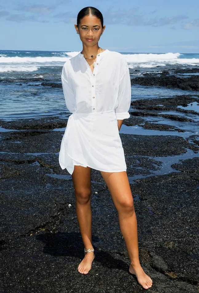Ana Dress White Women Ciao Lucia Mini Dresses
