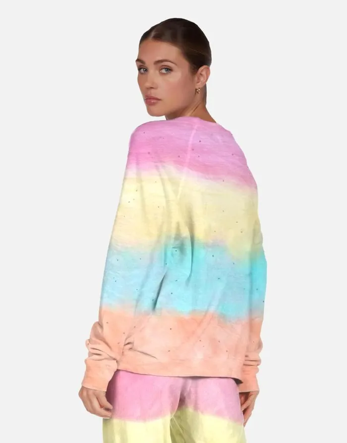 Anela Crystal Palm Trees Pastel Rainbow Women Lauren Moshi Long Sleeve