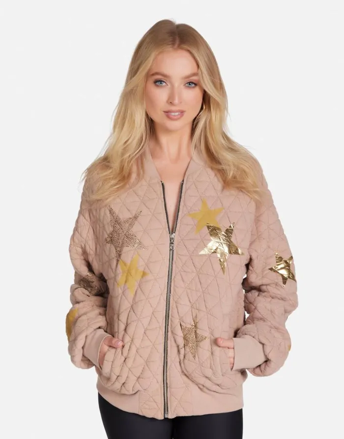 Arlette Gold Crystal Multi Stars Sand Dune Women Lauren Moshi Long Sleeve