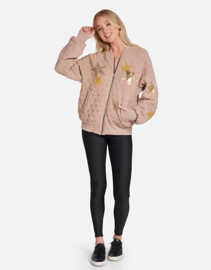 Arlette Gold Crystal Multi Stars Sand Dune Women Lauren Moshi Long Sleeve