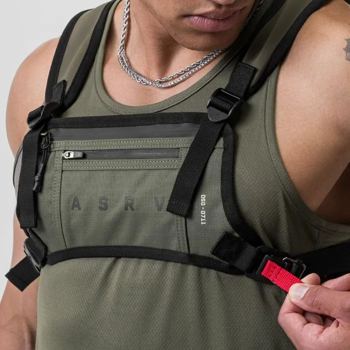 ASRV Bags Men Cordura Lightweight Chest Pack Olive