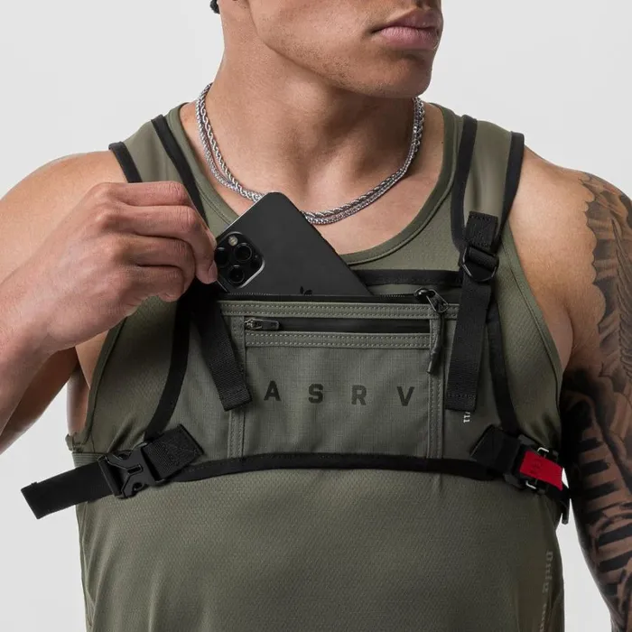 ASRV Bags Men Cordura Lightweight Chest Pack Olive