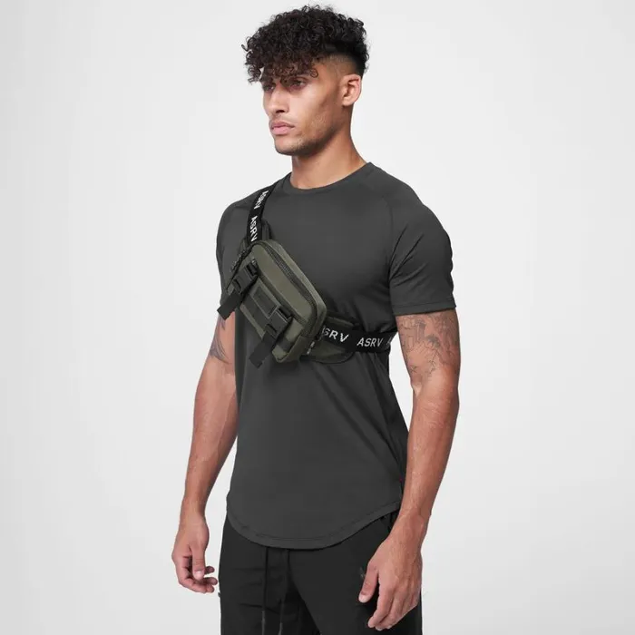 ASRV Bags Men Small Crossbody Bag Olive