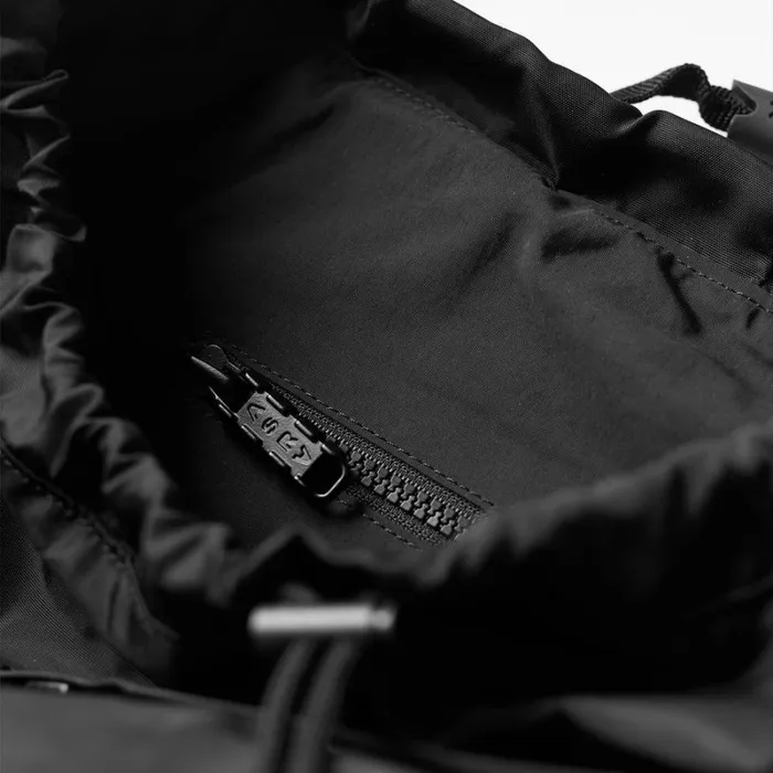 ASRV Bags Men Waterproof Rec Drawstring Backpack Blackwhite