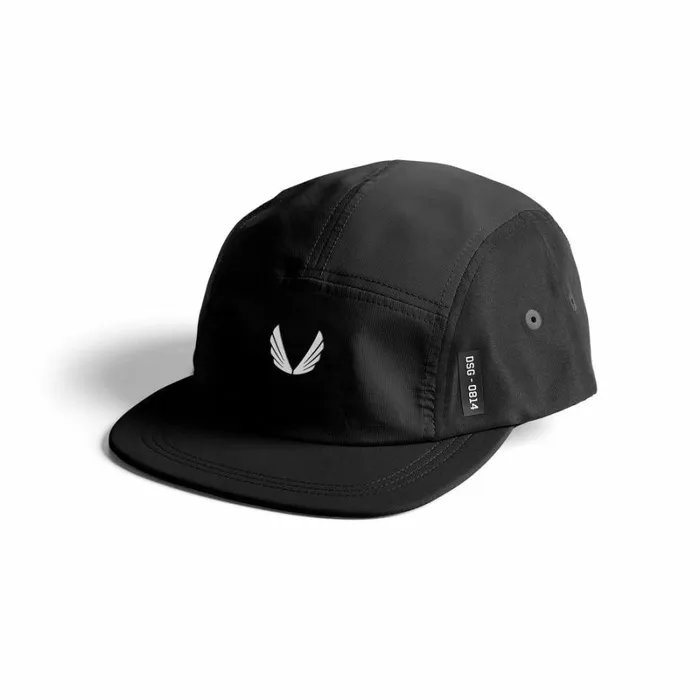 ASRV Hats and Headwear Men 5Panel Run Cap Blackwhite 034wings034