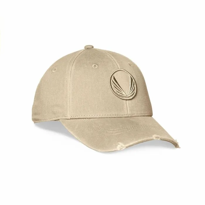 ASRV Hats and Headwear Men Distressed Patch Logo Hat Khakikhaki 034wings034