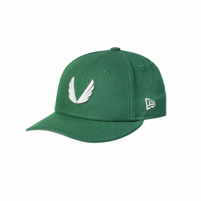 ASRV Hats and Headwear Men New Era 59Fifty Low Profile Hat Emerald Greenwhite wings