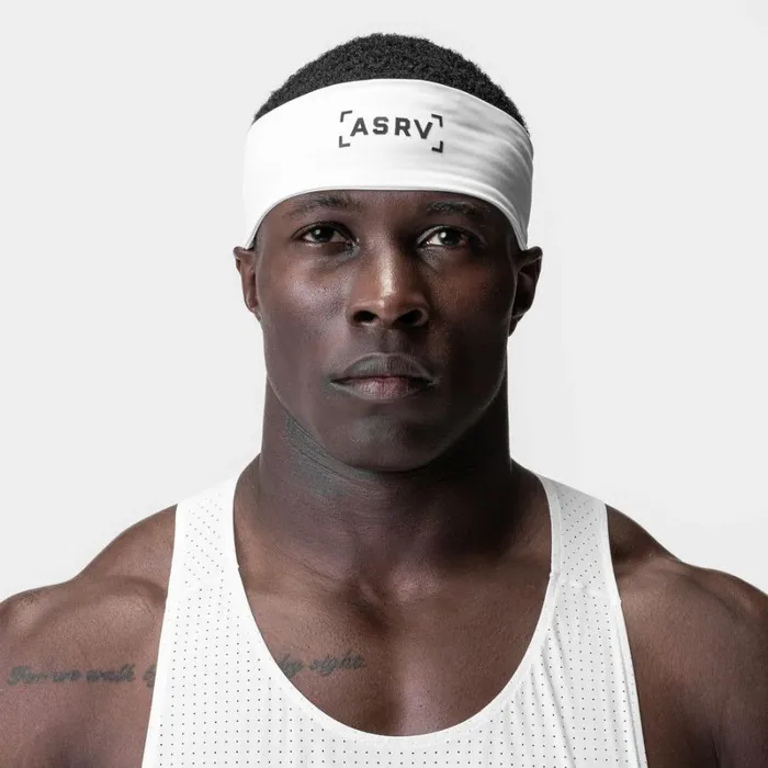 ASRV Hats and Headwear Men WarpFlexx Headband White 034bracket034