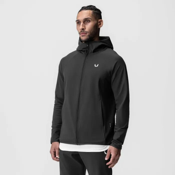 ASRV Hoodies and Sweatshirts Men Performance Fleece Zip Hoodie Space Grey
