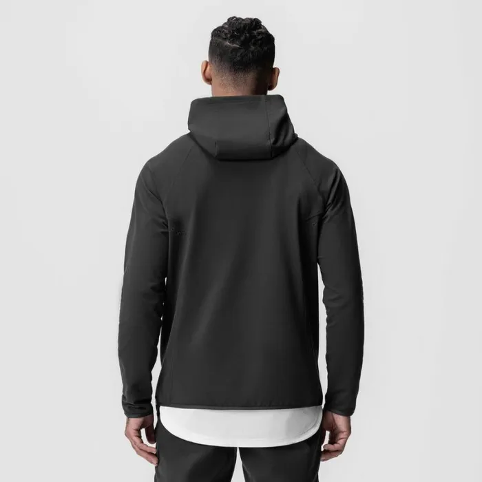 ASRV Hoodies and Sweatshirts Men Performance Fleece Zip Hoodie Space Grey