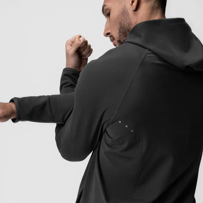 ASRV Hoodies and Sweatshirts Men Performance Fleece Zip Hoodie Space Grey