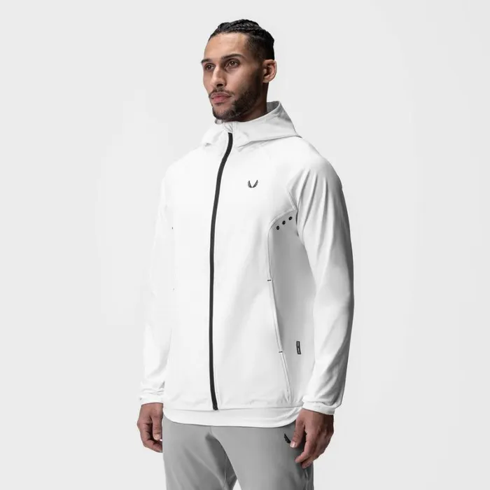 ASRV Hoodies and Sweatshirts Men Performance Fleece Zip Hoodie White