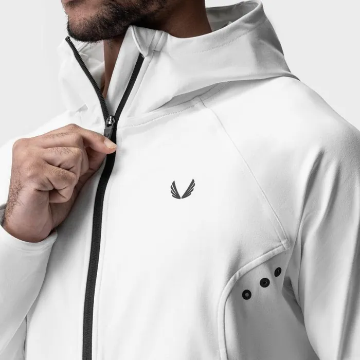ASRV Hoodies and Sweatshirts Men Performance Fleece Zip Hoodie White