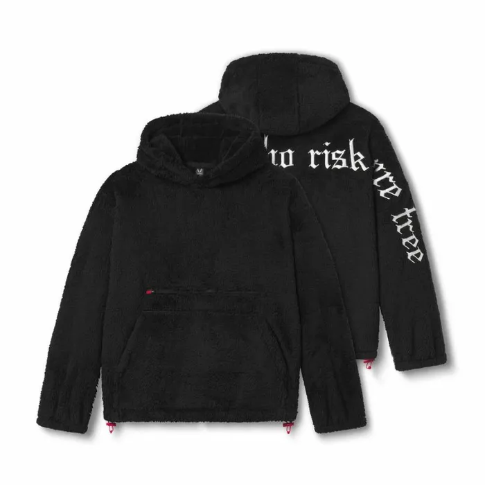 ASRV Hoodies and Sweatshirts Men Sherpa Recovery Hoodie Blackwhite