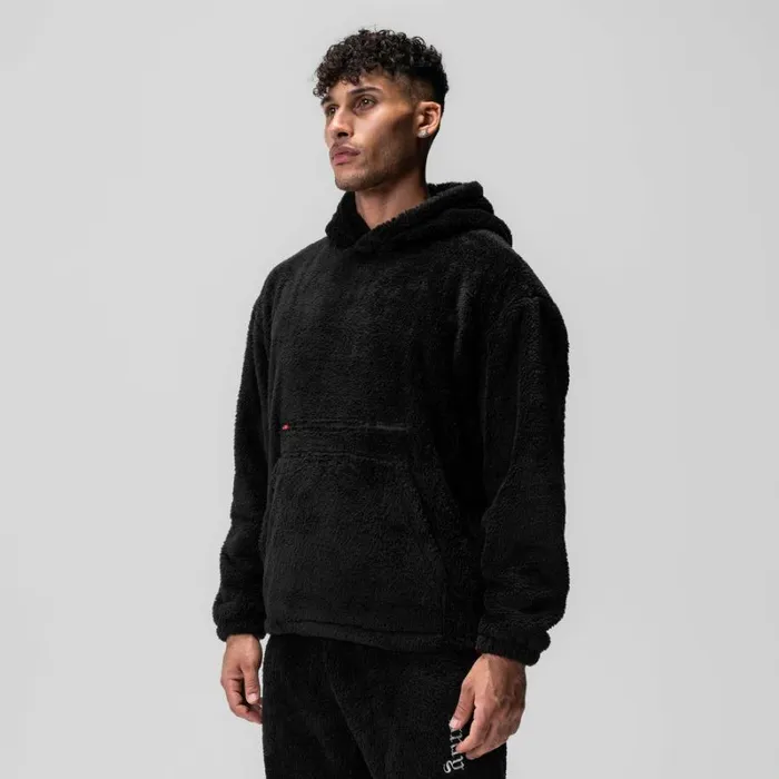 ASRV Hoodies and Sweatshirts Men Sherpa Recovery Hoodie Blackwhite