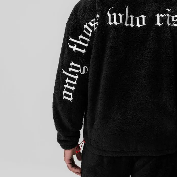 ASRV Hoodies and Sweatshirts Men Sherpa Recovery Hoodie Blackwhite