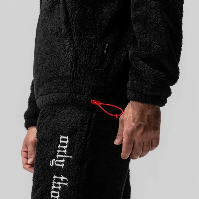 ASRV Hoodies and Sweatshirts Men Sherpa Recovery Hoodie Blackwhite