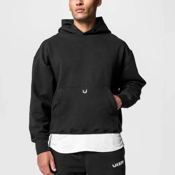 ASRV Hoodies and Sweatshirts Men TechTerry Hoodie Black
