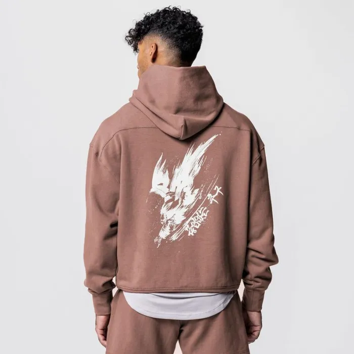 ASRV Hoodies and Sweatshirts Men TechTerry Hoodie Red Earth Limited