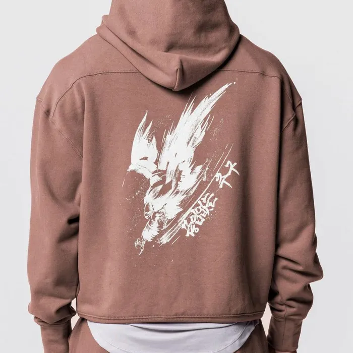 ASRV Hoodies and Sweatshirts Men TechTerry Hoodie Red Earth Limited