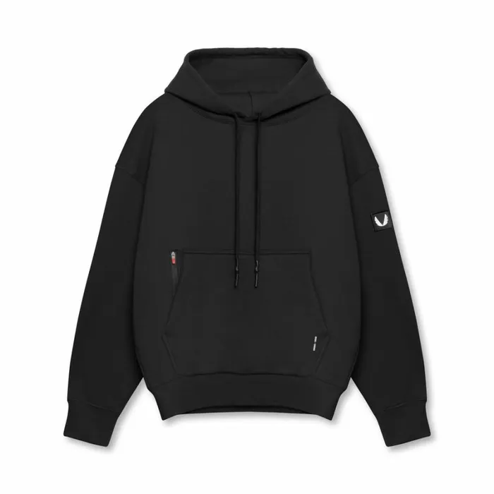 ASRV Hoodies and Sweatshirts Men TechTerry Weatherproof Hoodie Black