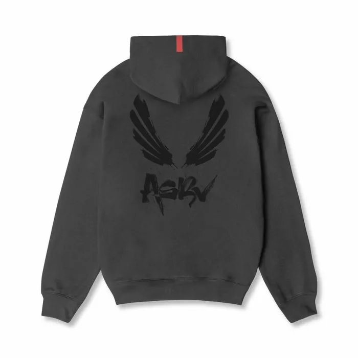 ASRV Hoodies and Sweatshirts Men TechTerry Zip Pocket Hoodie Space Greyblack 034brush Wingsasrv034 ASRV Hoodies and Sweatshirts Men TechTerry Zip Pocket Hoodie Space Greyblack 034brush Wingsasrv034