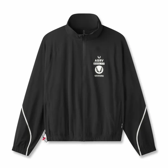 ASRV Jackets and Outerwear Men Aerotex Track Jacket Blackwhite