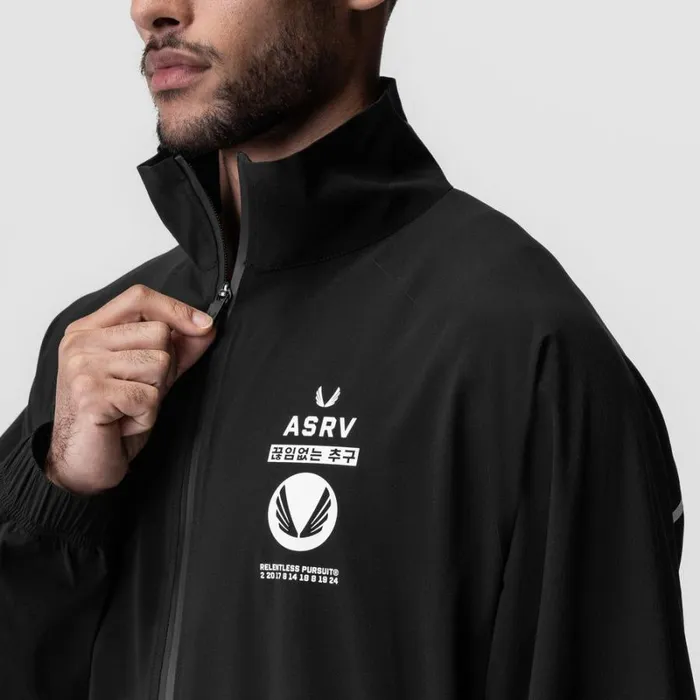 ASRV Jackets and Outerwear Men Aerotex Track Jacket Blackwhite