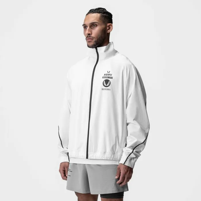 ASRV Jackets and Outerwear Men Aerotex Track Jacket Whiteblack