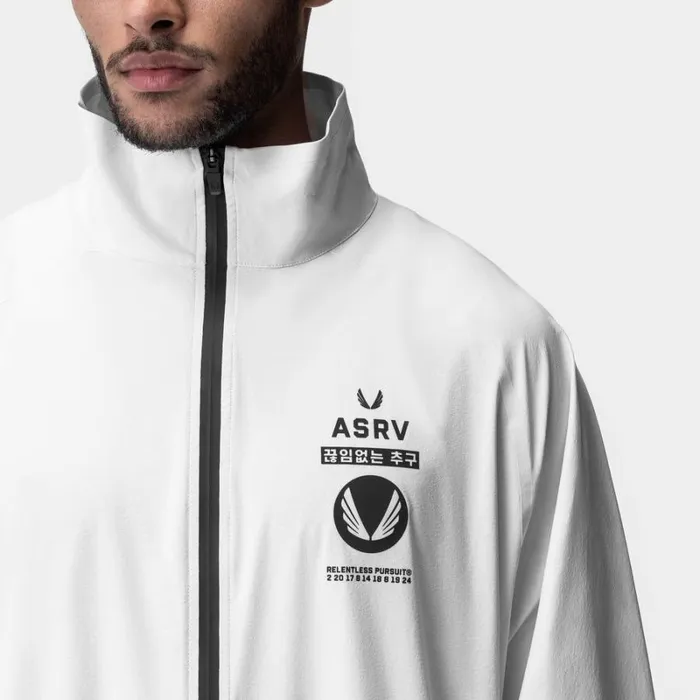 ASRV Jackets and Outerwear Men Aerotex Track Jacket Whiteblack