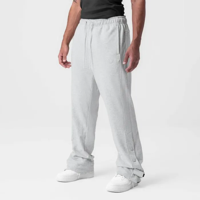 ASRV Joggers and Pants Men Herringbone Terry Snap Button Sweats Heather Grey ASRV Joggers and Pants Men Herringbone Terry Snap Button Sweats Heather Grey