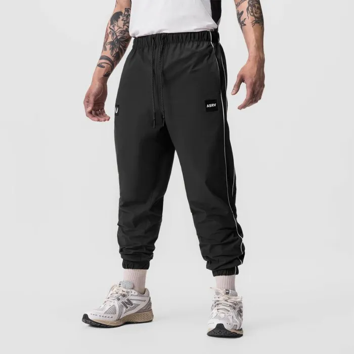 ASRV Joggers and Pants Men Ripstop Oversized Track Pant Dusk Black
