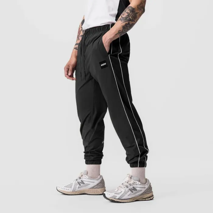 ASRV Joggers and Pants Men Ripstop Oversized Track Pant Dusk Black