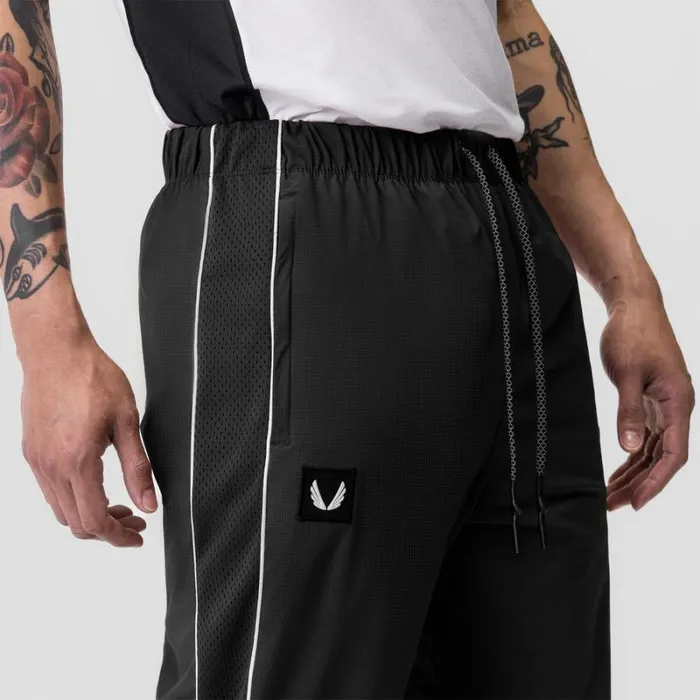 ASRV Joggers and Pants Men Ripstop Oversized Track Pant Dusk Black