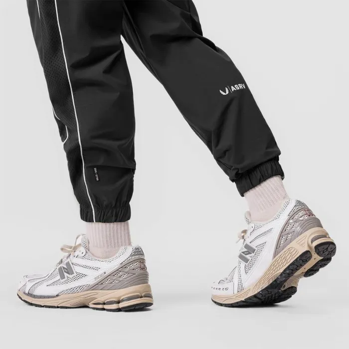 ASRV Joggers and Pants Men Ripstop Oversized Track Pant Dusk Black