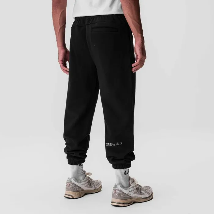 ASRV Joggers and Pants Men TechTerry Oversized Sweats Black 034stacked Wings034 ASRV Joggers and Pants Men TechTerry Oversized Sweats Black 034stacked Wings034